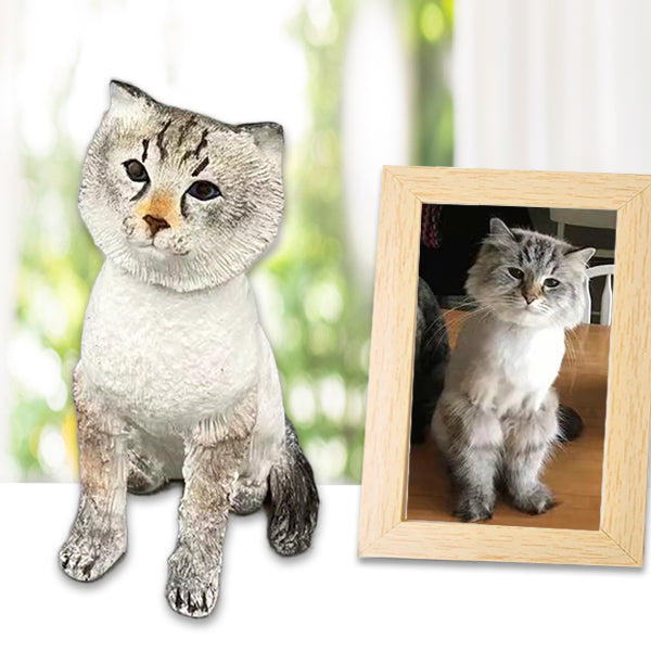 Cute Cat Birthday Cake Topper Bobblehead