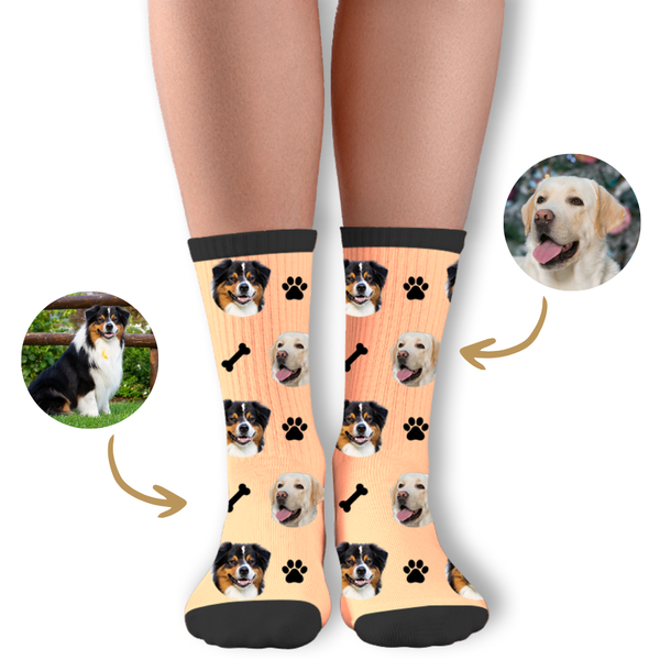 Custom Socks for Two Pets