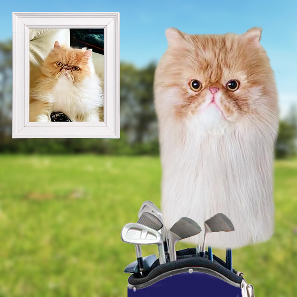 2. Personalized Cat Golf Headcovers