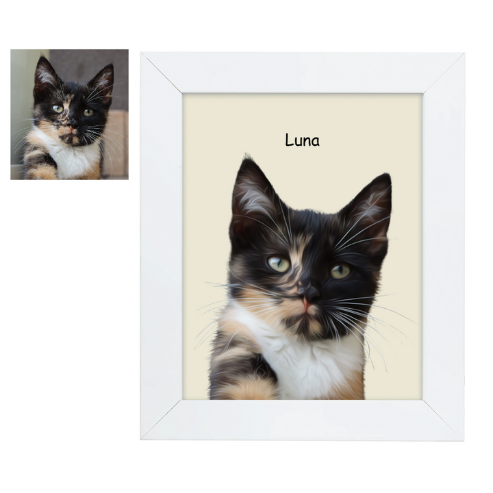 Custom Cat Portrait, Custom Pet Portrait