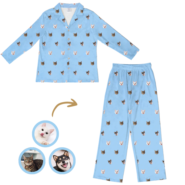 Custom Pet Pajamas – Long Pajama Set, Pet Photo Pajamas