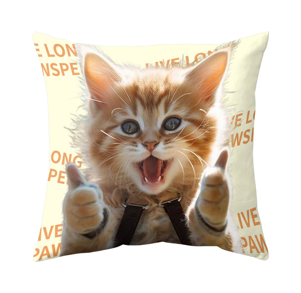 Custom Cat Square Pillows