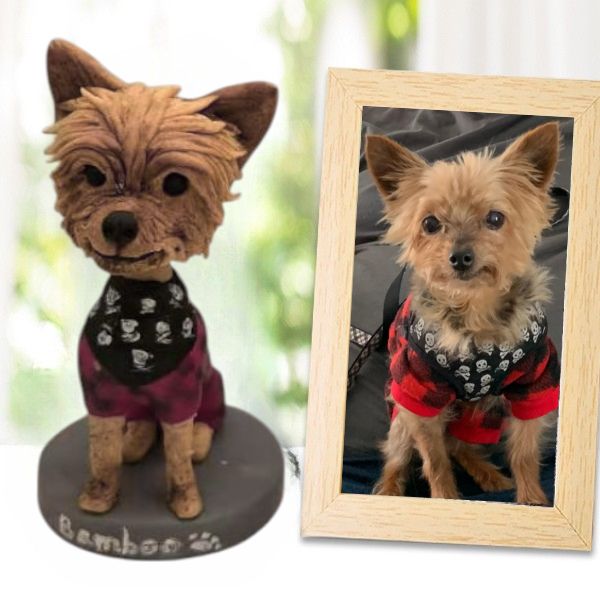 3. Wedding Cake Topper → Dual-Use Dashboard Dog