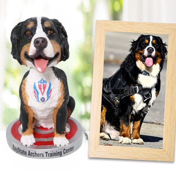 Custom Dog Bobblehads Bernese Mountain, Wedding Decoration Sculpture