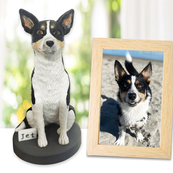 3. Personalized Dog Bobblehead Cake Topper – Fast & Affordable