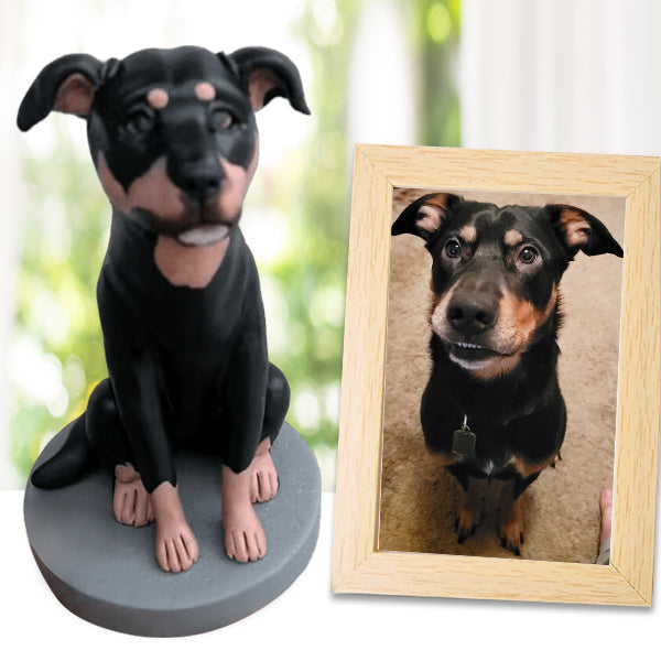 Personalized Dog Sculpture Cake Topper Bobblehead