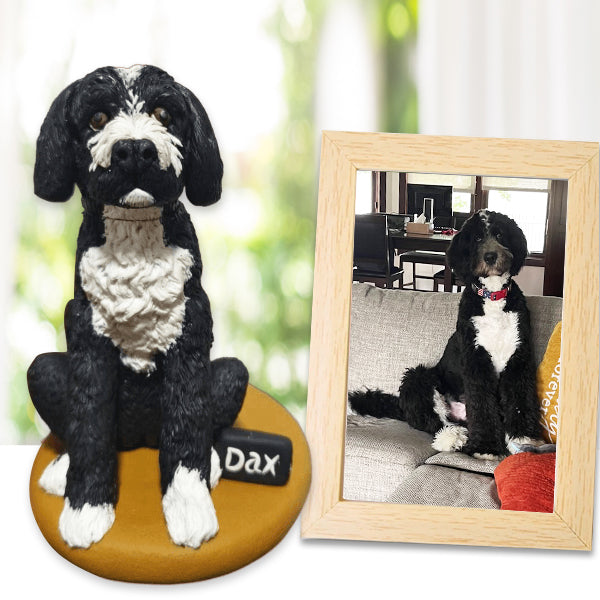 Personalized Custom Dog Bobblehead Wedding Cake Topper