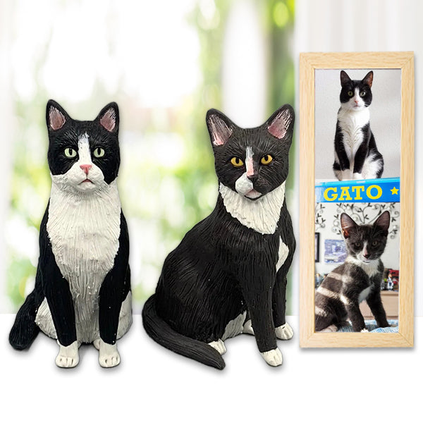 3. Myminipets Custom Cat Birthday Cake Topper Bobblehead