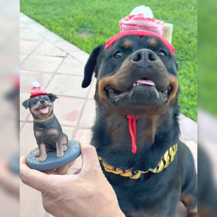 Custom dog bobblehead