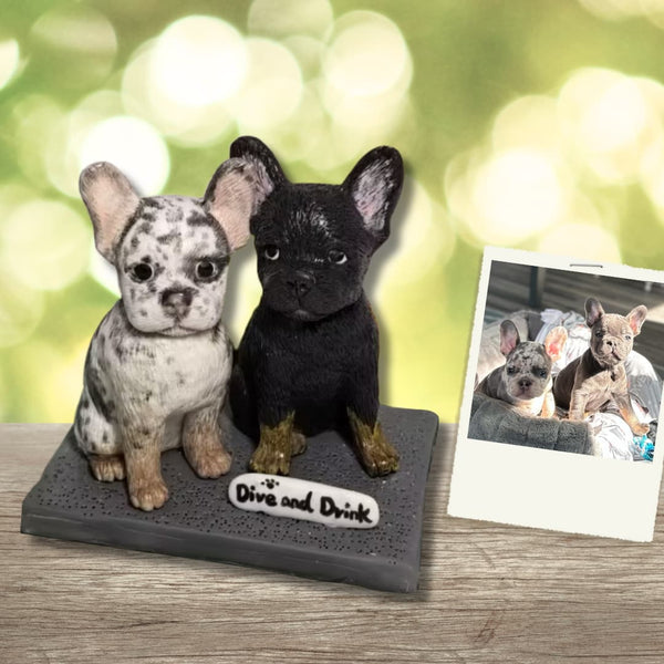 Custom dog bobbleheads, gift for pet lover
