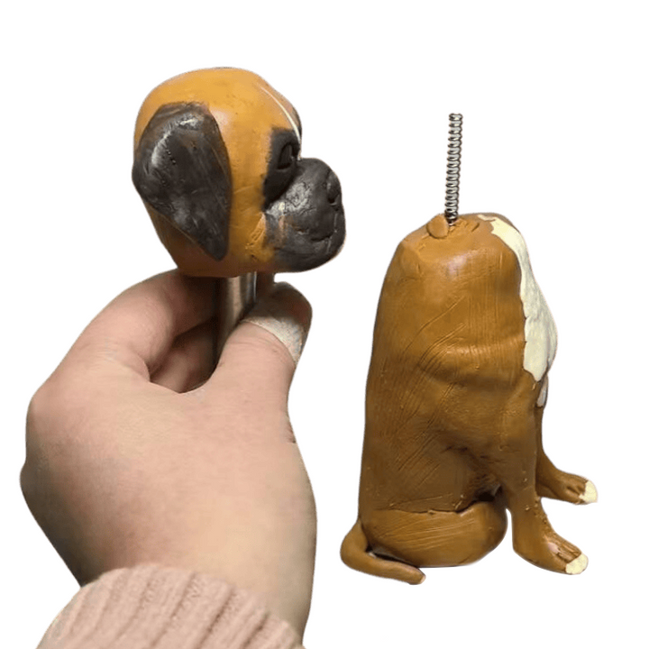 Custom Boxer dog bobblehead
