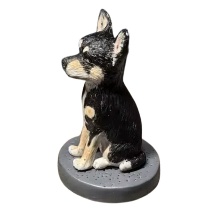 custom dog bobblehead cake topper