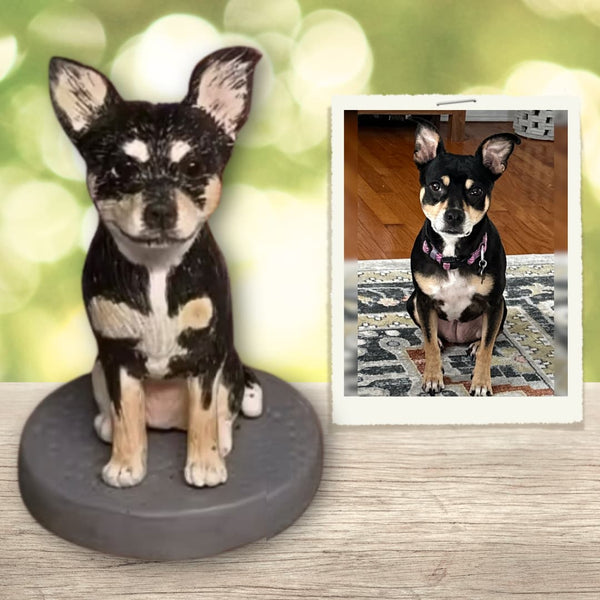 Personalized Pet Wedding Cake Topper: Custom Dog Figurine