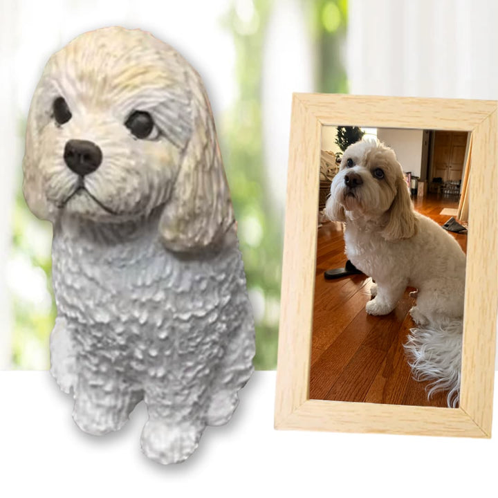 Custom Dog Cake Topper - Hand-Sculpted Cockapoo Statue from Photo ...