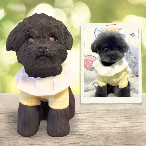 Personalized Pet Figure: Custom Dog Sculpture - Myminipets