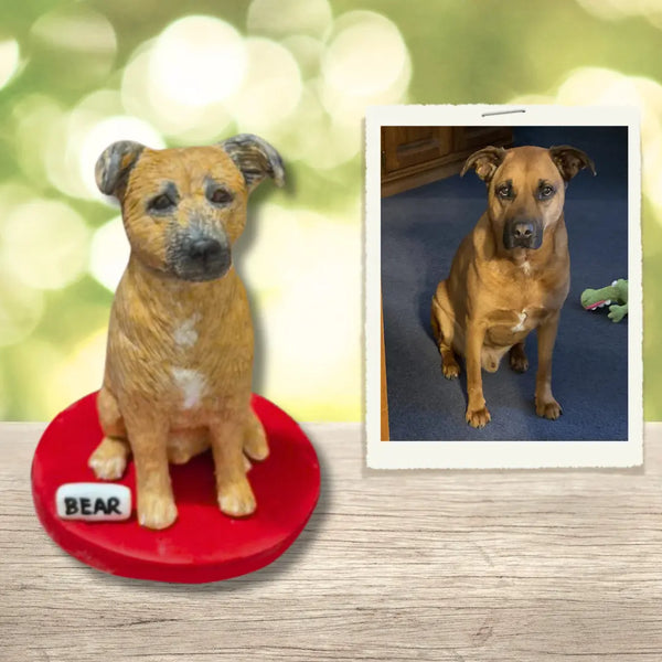 Custom Dog Figurine: Pet Sculpture, Clay Figure, Gift for Pet Lovers