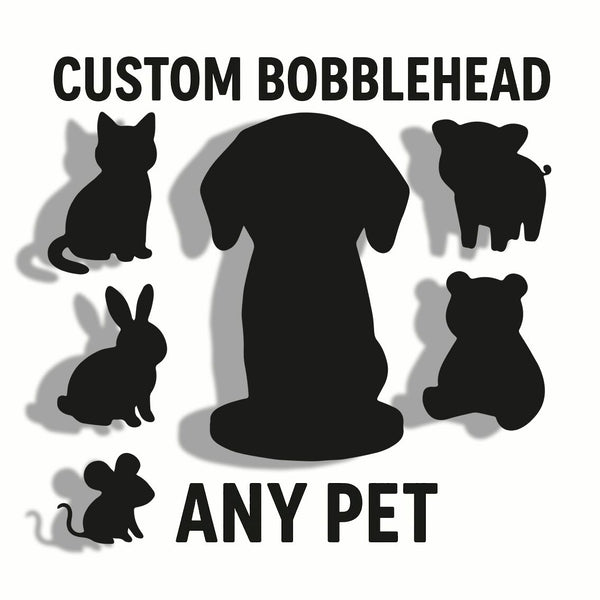 Fully Custom Pet Bobblehead, Fully Custom Dog, Cat Animal Bobblehead from Picture