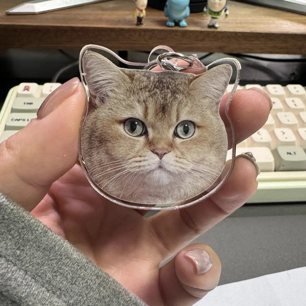 Custom Pet Photo Keychain