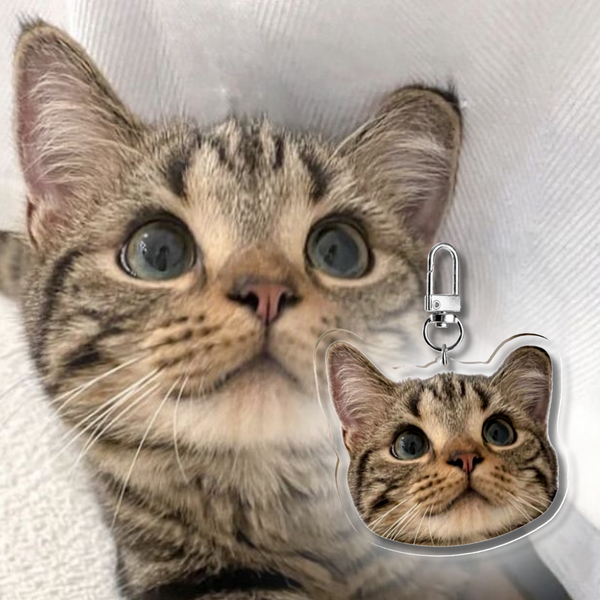 Custom cat keychain