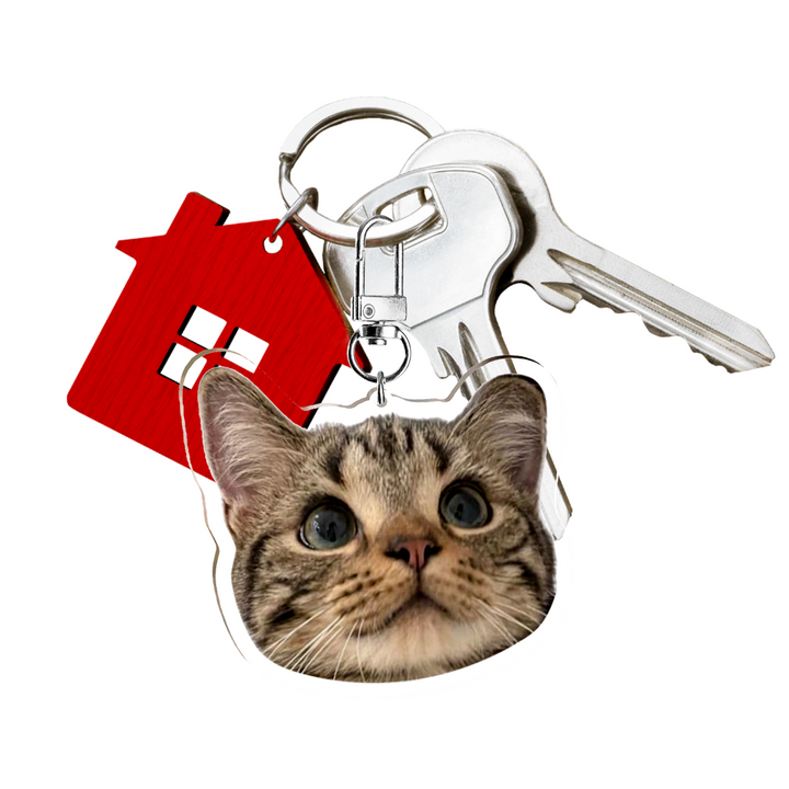 Custom cat keychain