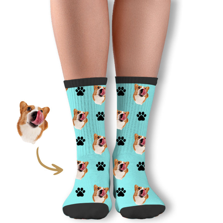 Custom Dog Face Socks