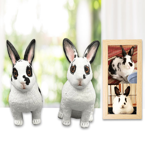 Custom rabbit bobbleheads