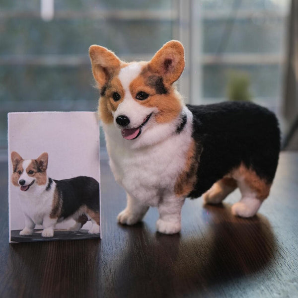 Custom Stuffed Dog, Needle Felted Dog, Pet Loss Gift