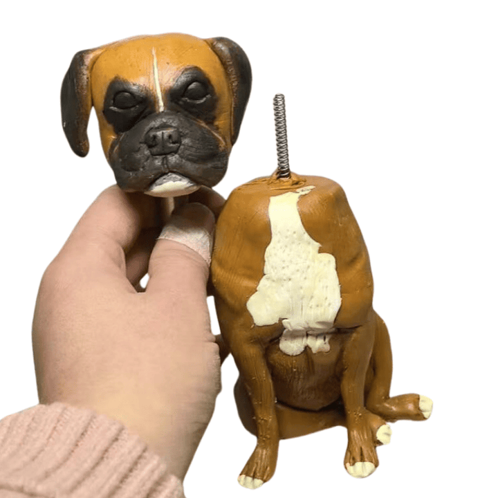 Custom Boxer dog figurine