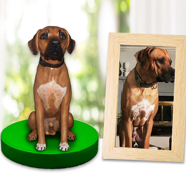 1. Photo-Realistic Mini Dog Bobblehead (Breed-Match)